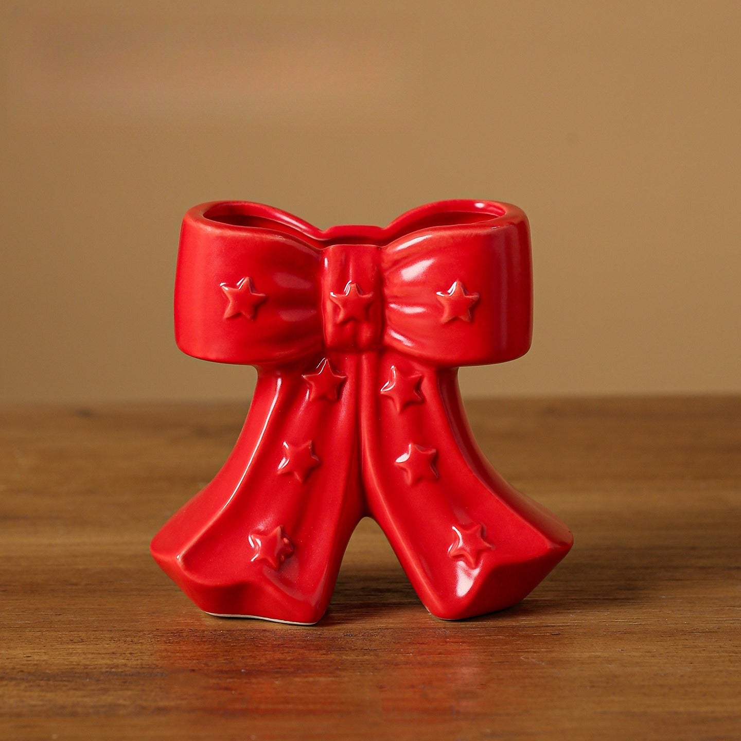 Ceramic Bow Vase Decorative Flower Vase Home Accent