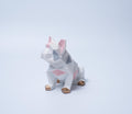 Geometric Resin Bulldog Statue Modern Home Decor