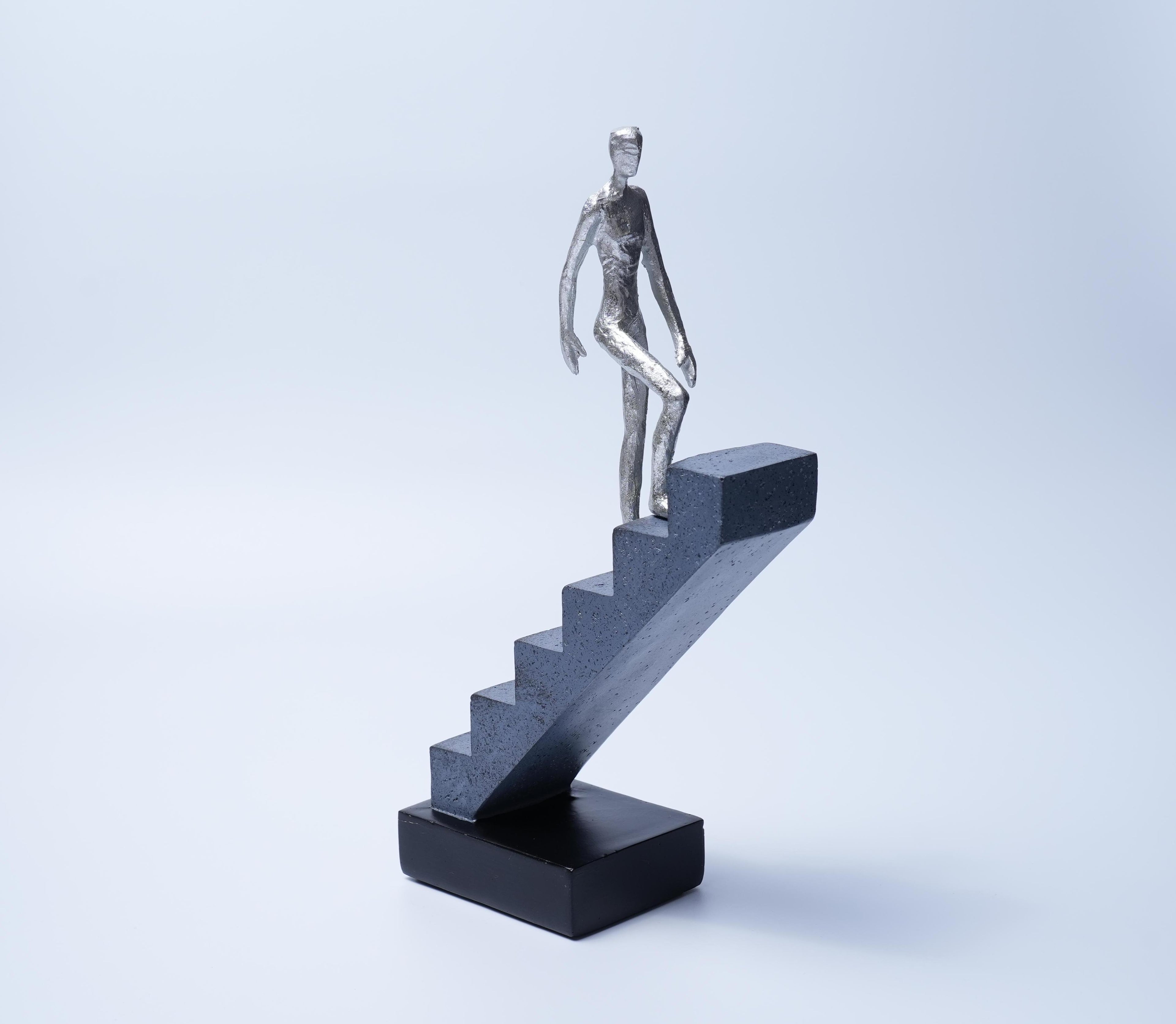 Abstract Resin Climbing Stairs Sculpture Home Decor