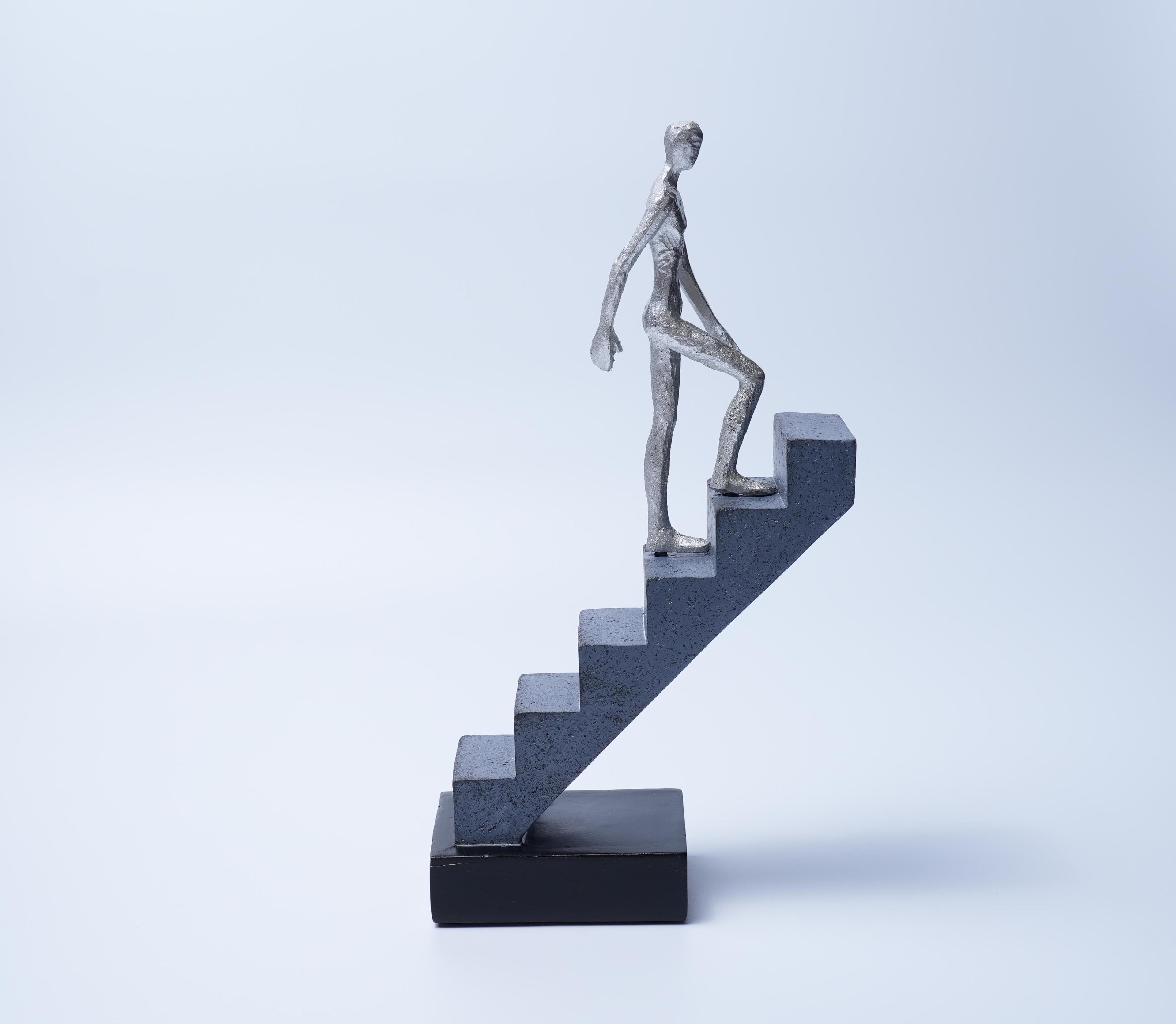 Abstract Resin Climbing Stairs Sculpture Home Decor