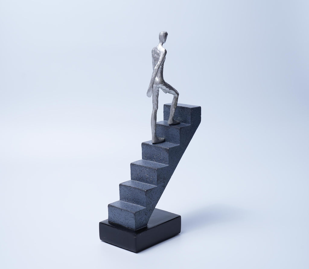 Abstract Resin Climbing Stairs Sculpture Home Decor