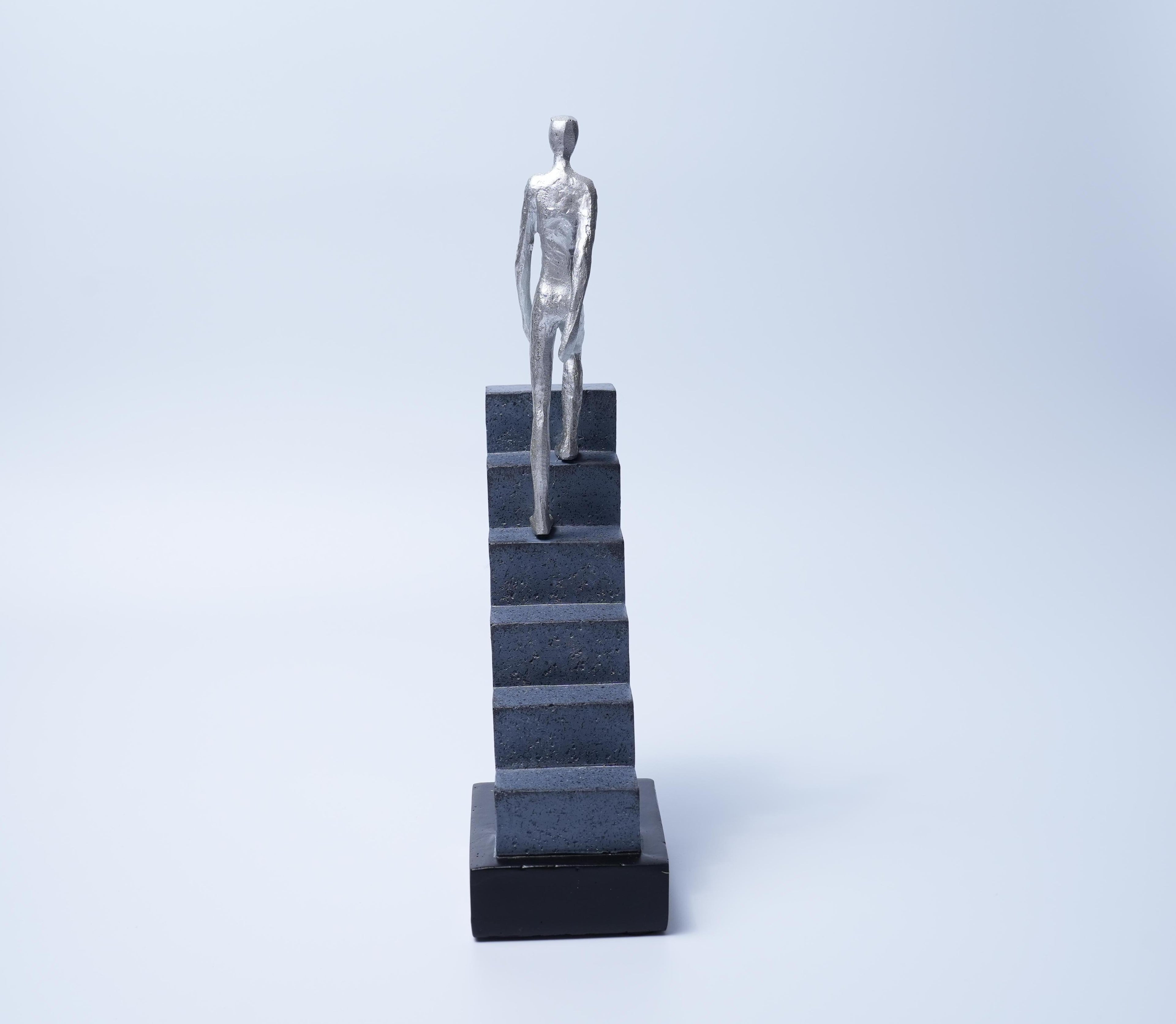 Abstract Resin Climbing Stairs Sculpture Home Decor