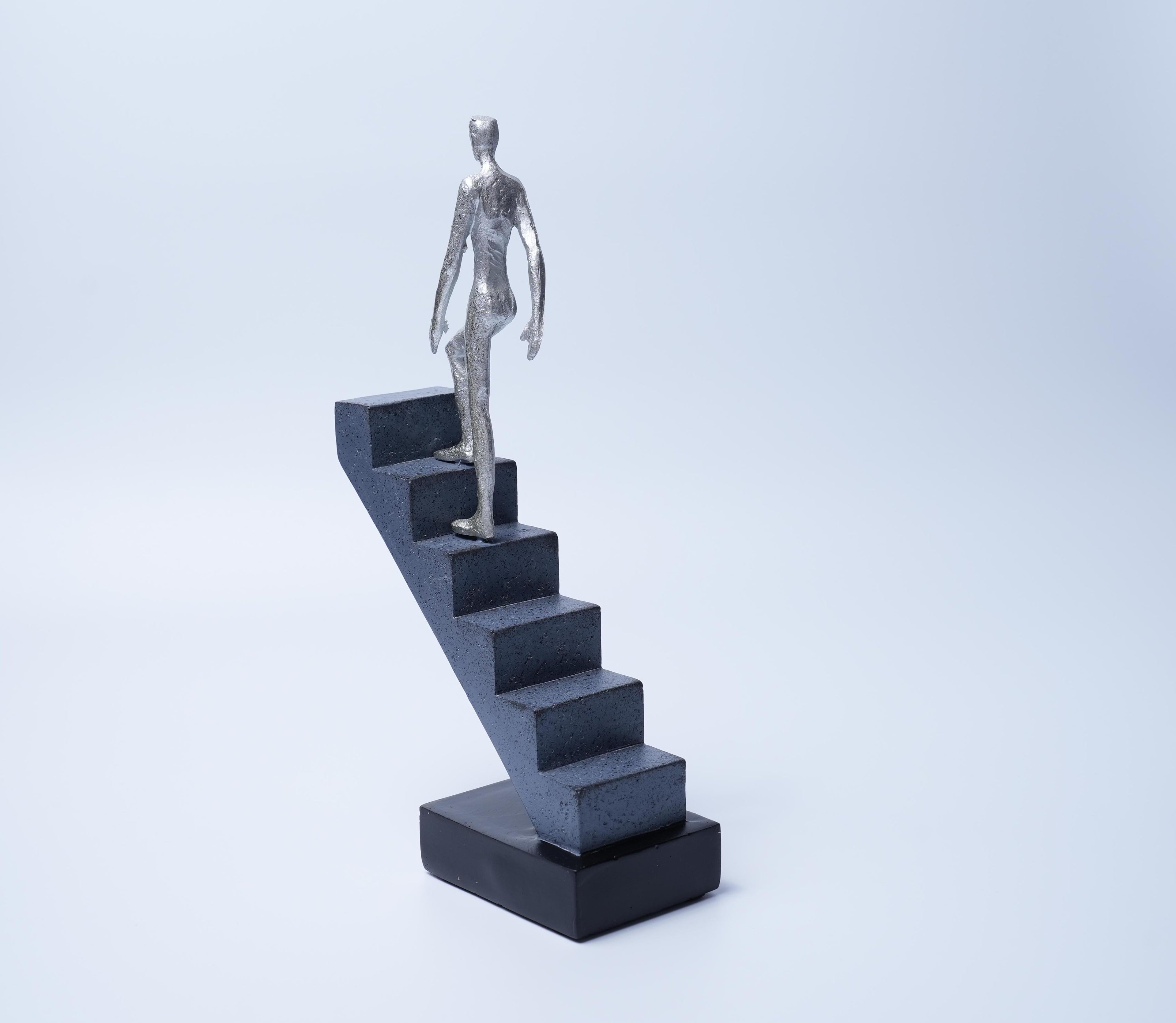 Abstract Resin Climbing Stairs Sculpture Home Decor