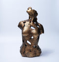 Abstract Gold Torso Sculpture Modern Art Decor