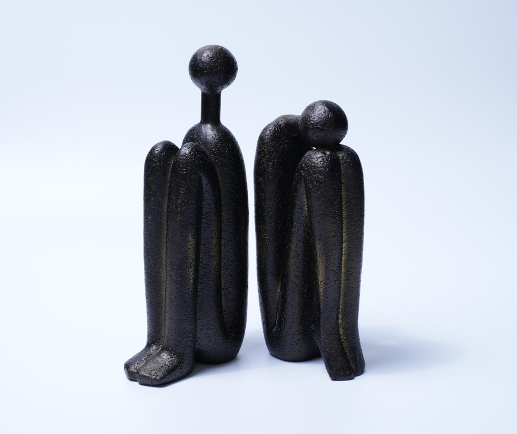 Abstract Thinker Sculpture Modern Home Decor 2-set