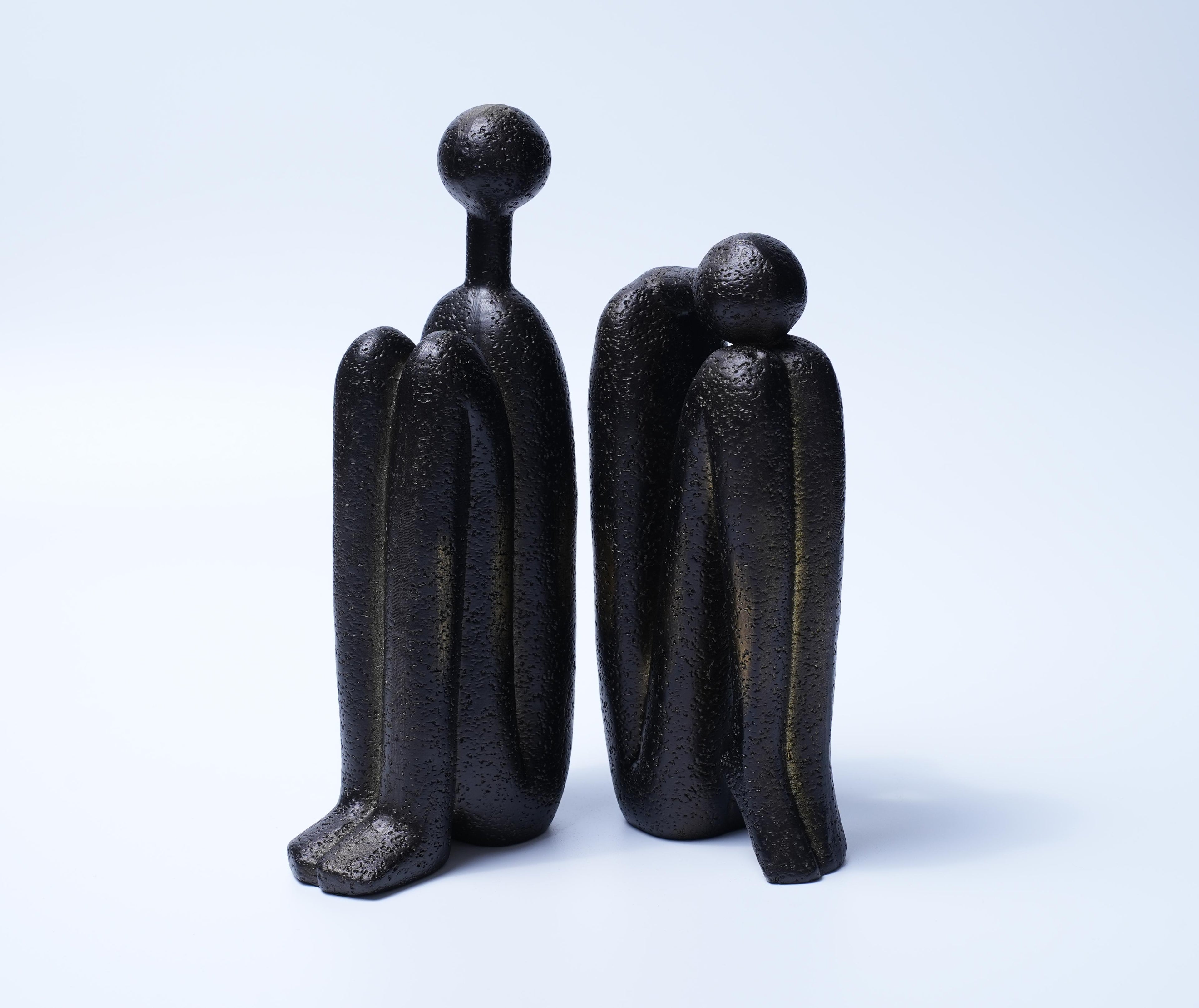 Abstract Thinker Sculpture Modern Home Decor 2-set