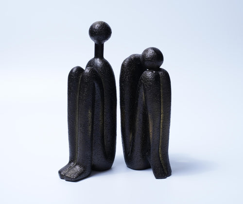 Abstract Thinker Sculpture Modern Home Decor 2-set