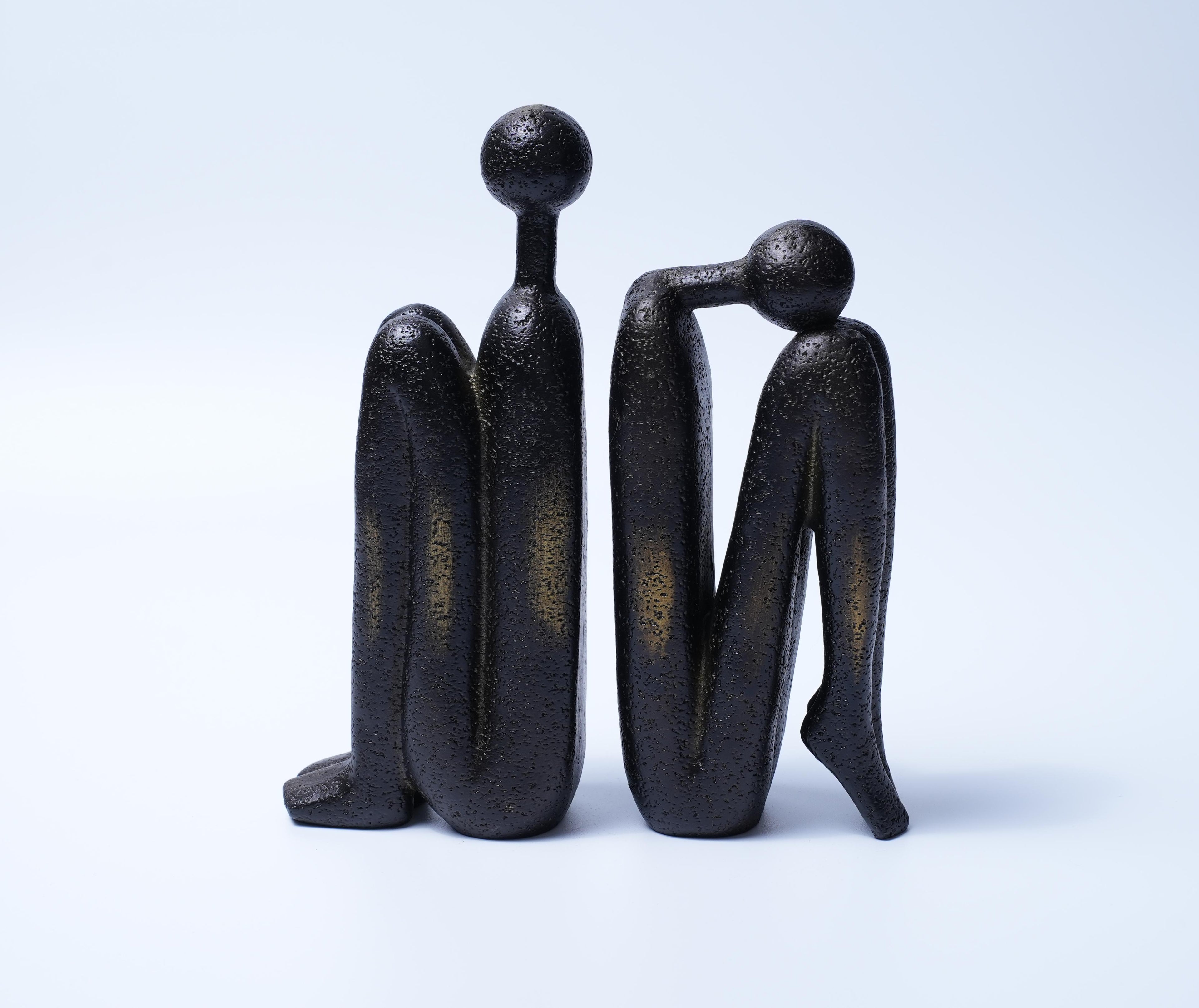 Abstract Thinker Sculpture Modern Home Decor 2-set