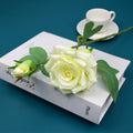 Valentine’s Day Short Stem Double Rose Silk Flower Decor