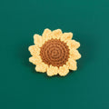Valentine’s Day Crochet Orange Sunflower Cute Knitted Gift