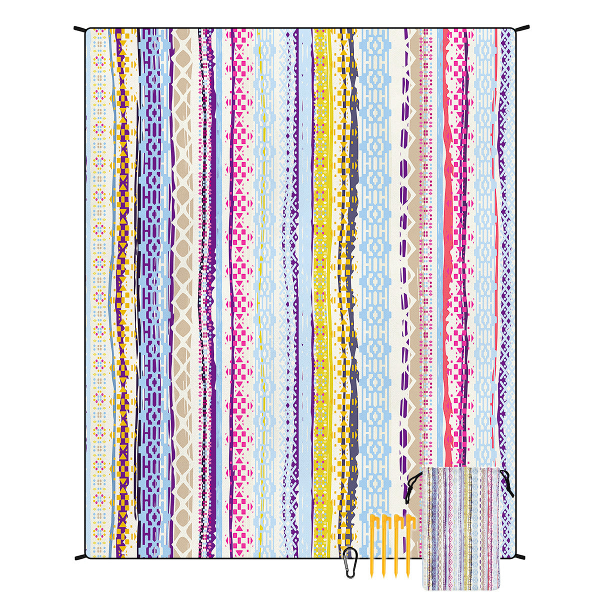 Boho Outdoor Beach Blanket Large Picnic Camping Mat