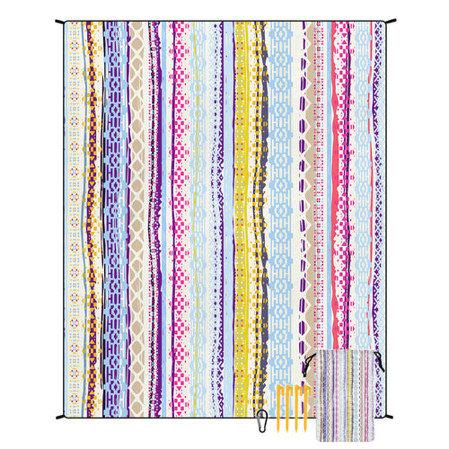 Boho Outdoor Beach Blanket Large Picnic Camping Mat