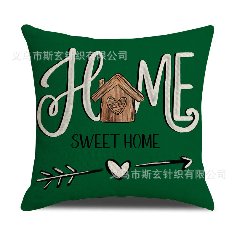 Valentine’s Day Linen Pillow Cover Holiday Letter Home Decor
