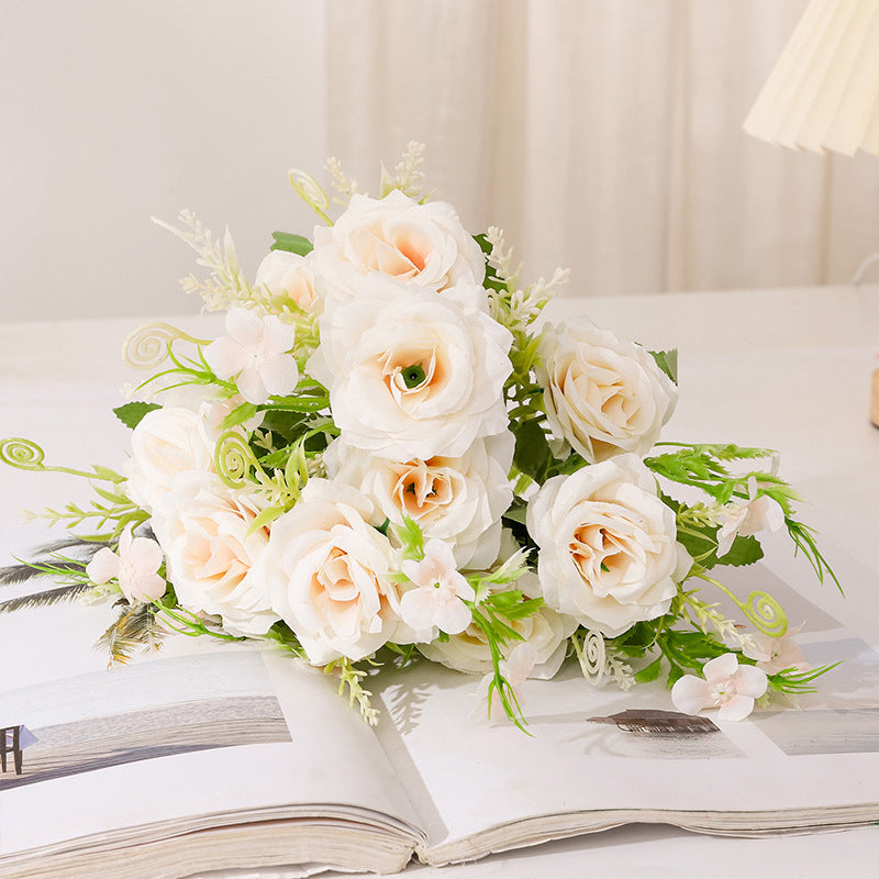 Valentine Rose Artificial Flower Bouquet for Home Decor