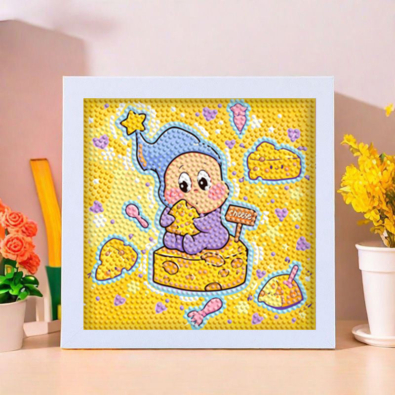 Diamond Painting Kit With Frame Cute Cartoon DIY Craft