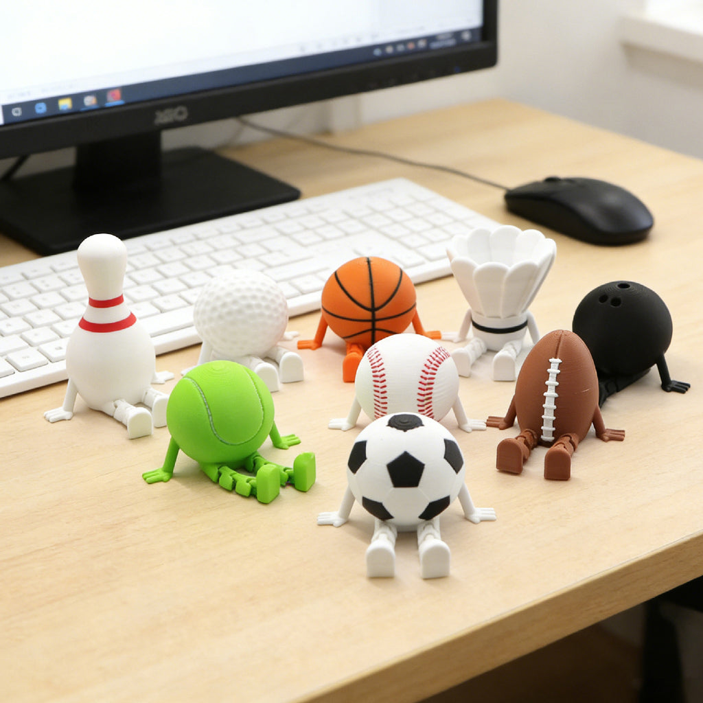 Sports Ball Desk Figurine Miniature Decorative Toy