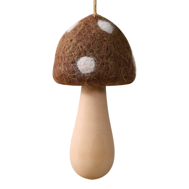 Felt Mushroom Hanging Ornament Woodland Christmas Decor