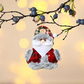 Plush Santa Snowman Christmas Hanging Ornament Collection