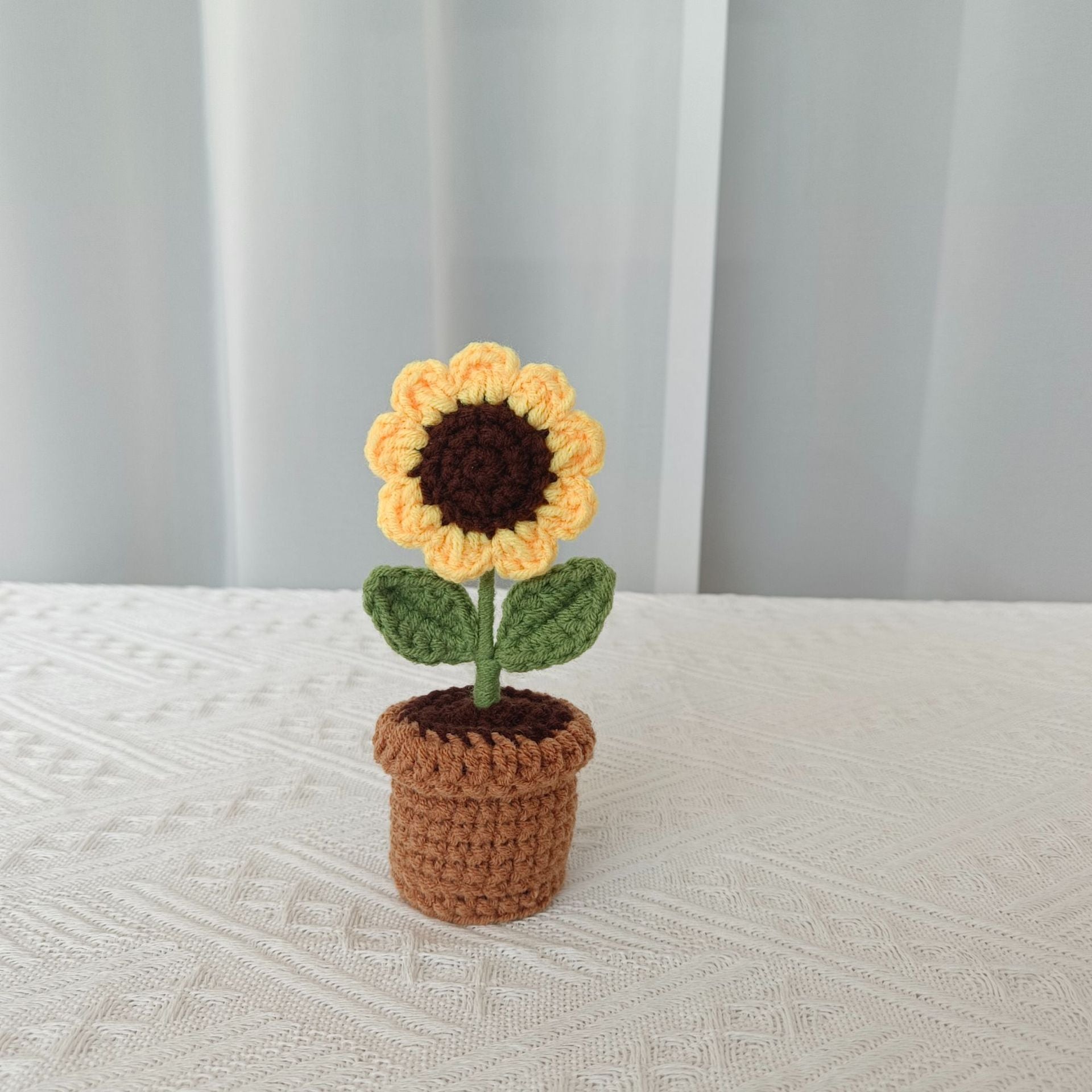 Valentine’s Day Crochet Potted Flowers Cute Gift Decor