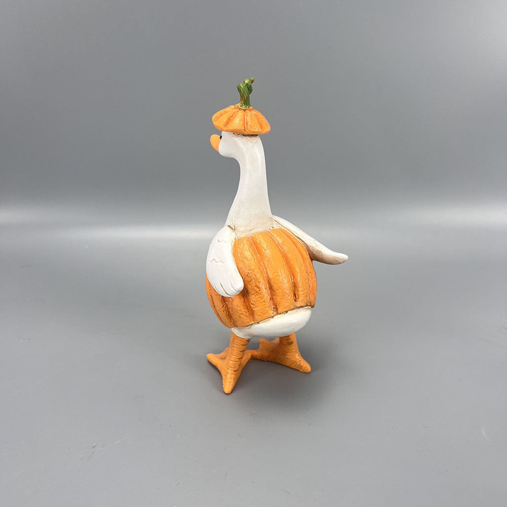 Resin Halloween Duck Figurine Seasonal Tabletop Decor