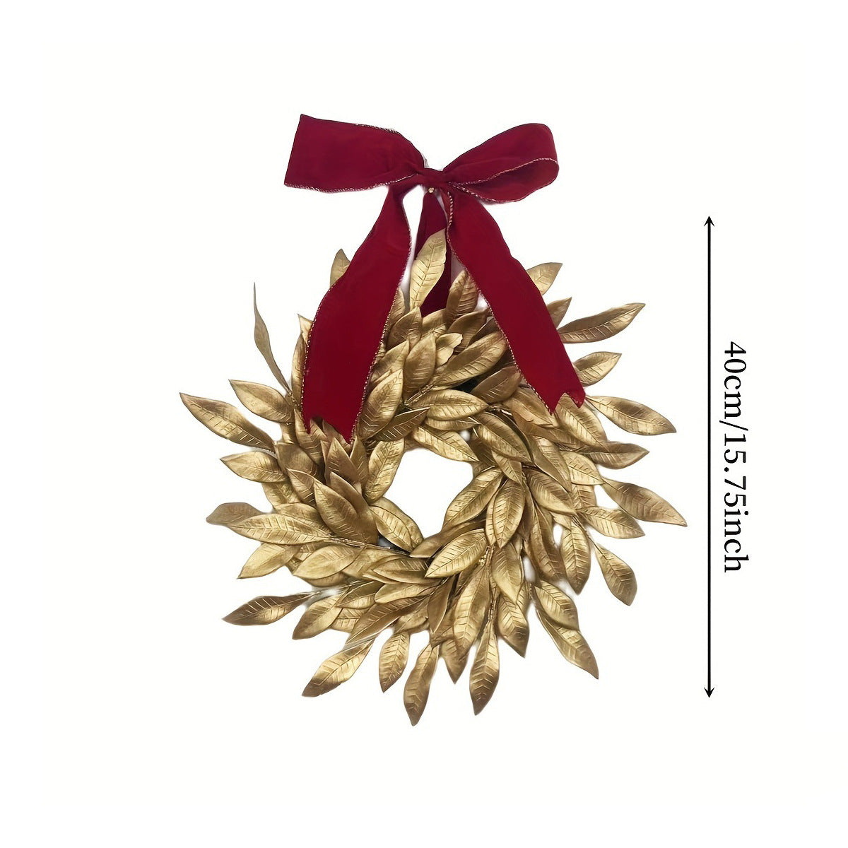Snow Frosted Pinecone Christmas Wreath with Red Berries