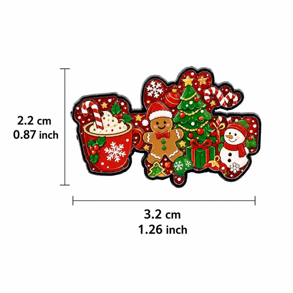 Christmas Gingerbread Brooch Holiday Gift Jewelry