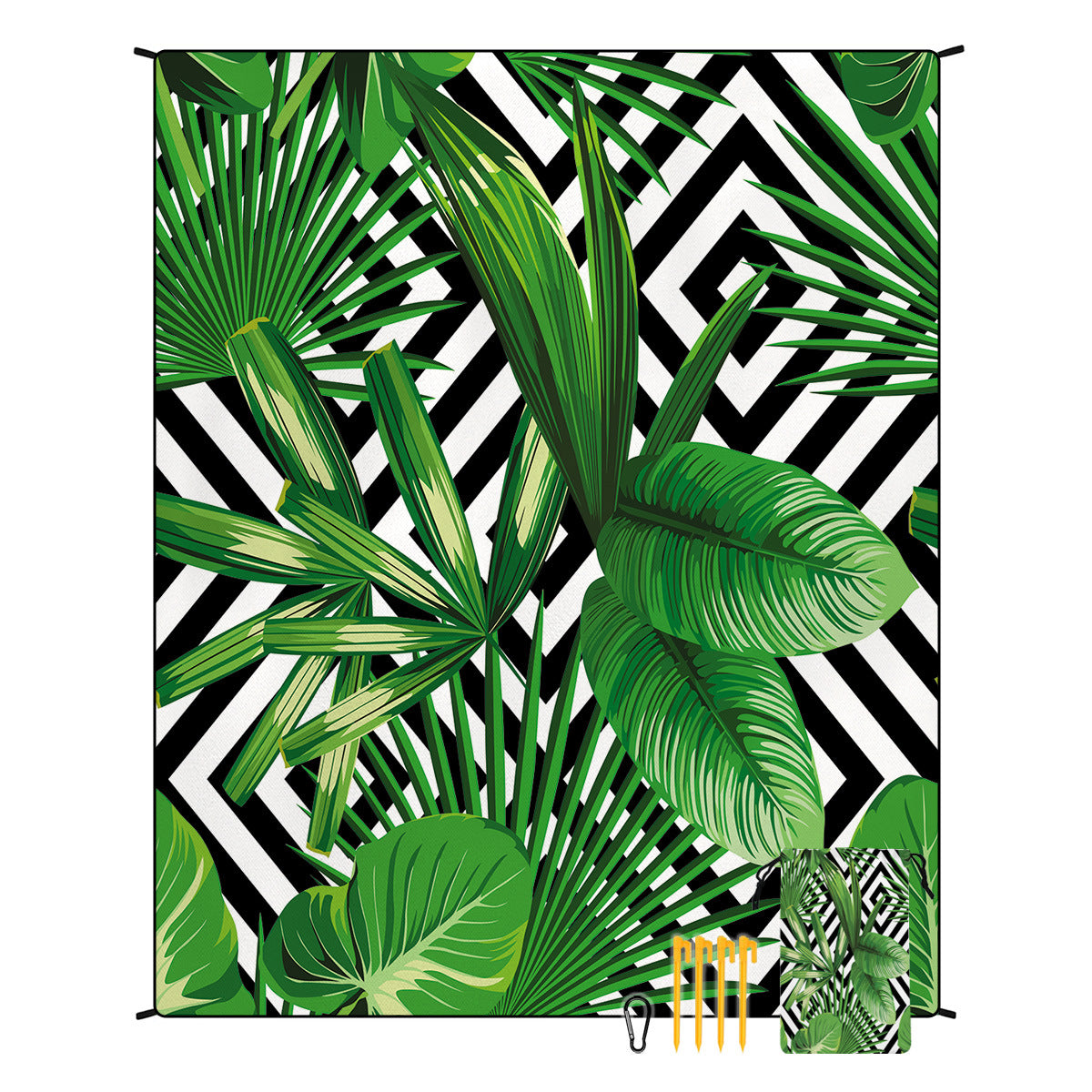 Boho Beach Blanket Waterproof Picnic Mat Outdoor Camping Rug