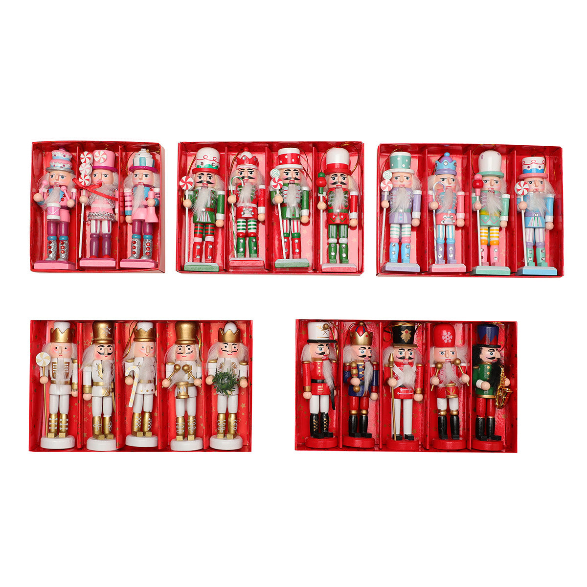 Christmas Nutcracker Wooden Figurine Holiday Table Decor