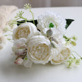 Valentine 5-Head Nordic Faux Peony Hydrangea Berry Bouquet