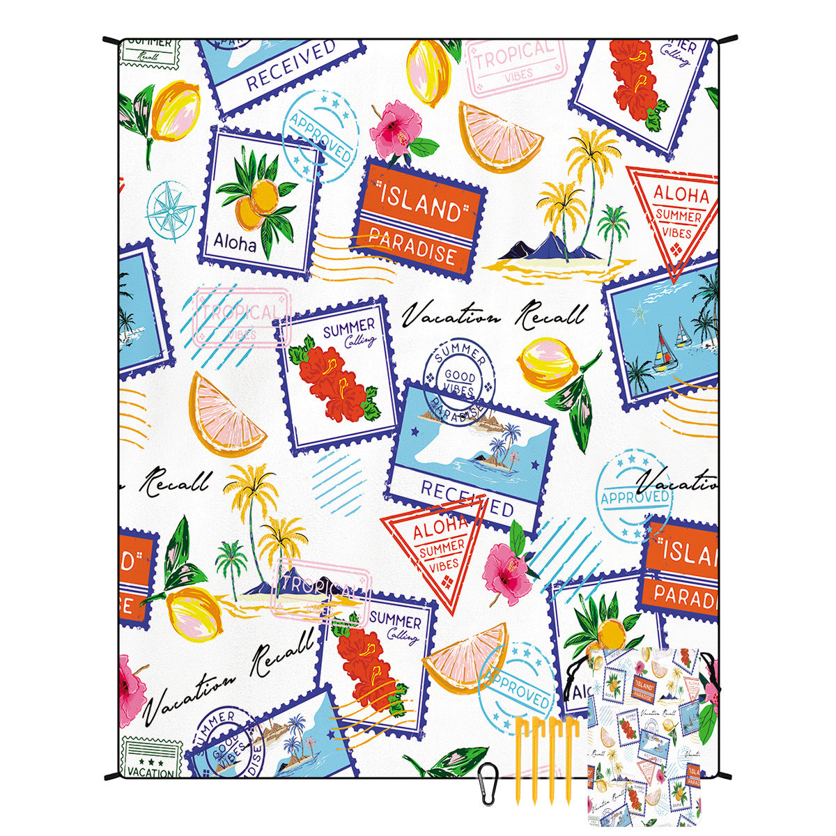 Boho Outdoor Beach Blanket Large Picnic Camping Mat