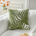 St. Patrick’s Day Green Botanical Embroidered Pillow Cover