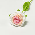 Valentine Crochet Rose Artificial Flower for Romantic Decor