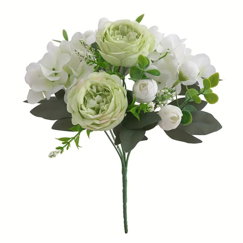 Valentine Artificial Peony Rose Bouquet Home Decor