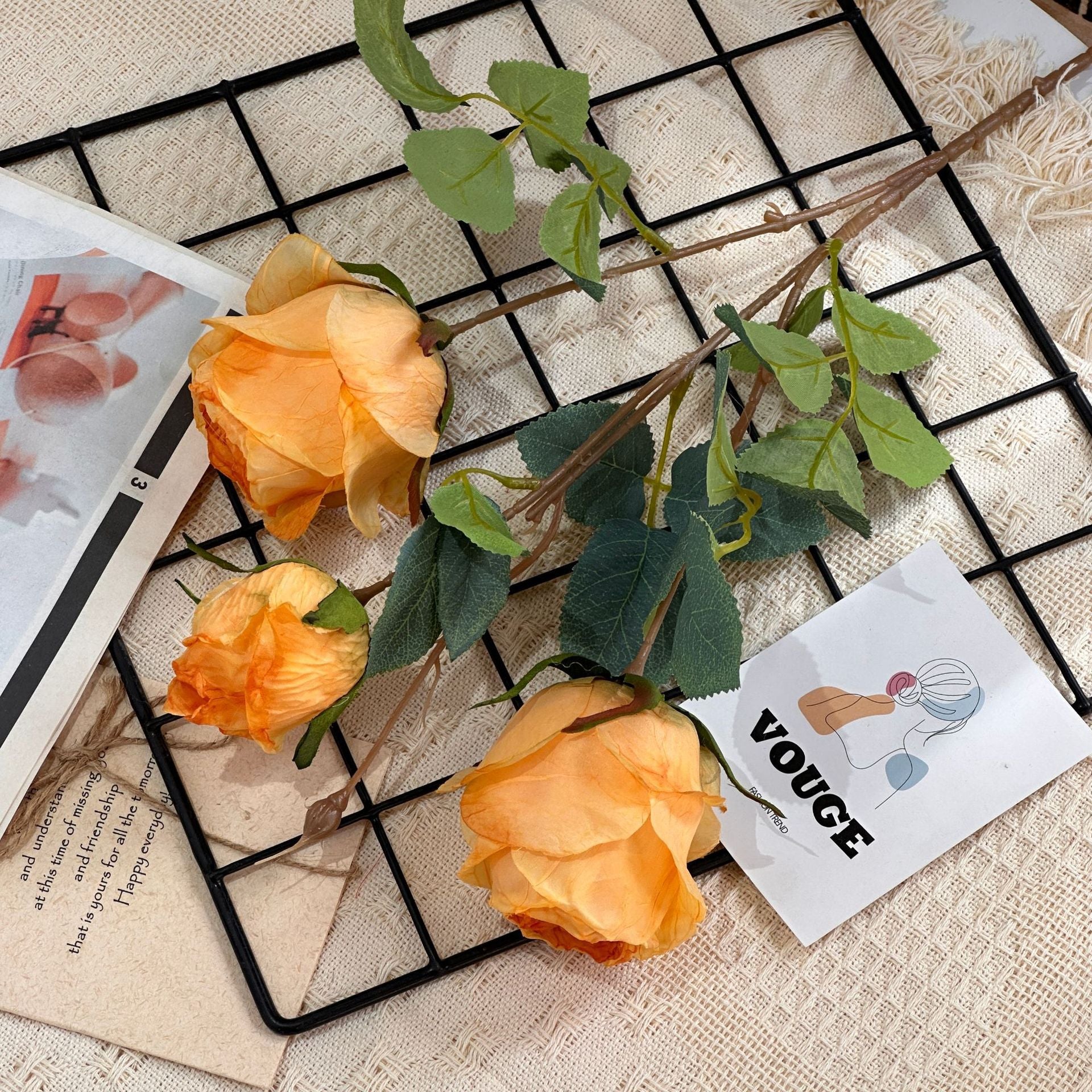 Valentine’s Day Artificial Rose Bouquet for Home Decor
