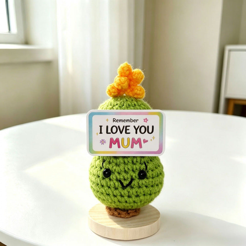 Handmade Crochet Fruit Vegetable Figurine Desk Ornament Home Decor