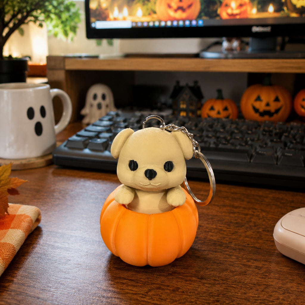 Halloween Pumpkin Character Decoration Keychain Desk Decor