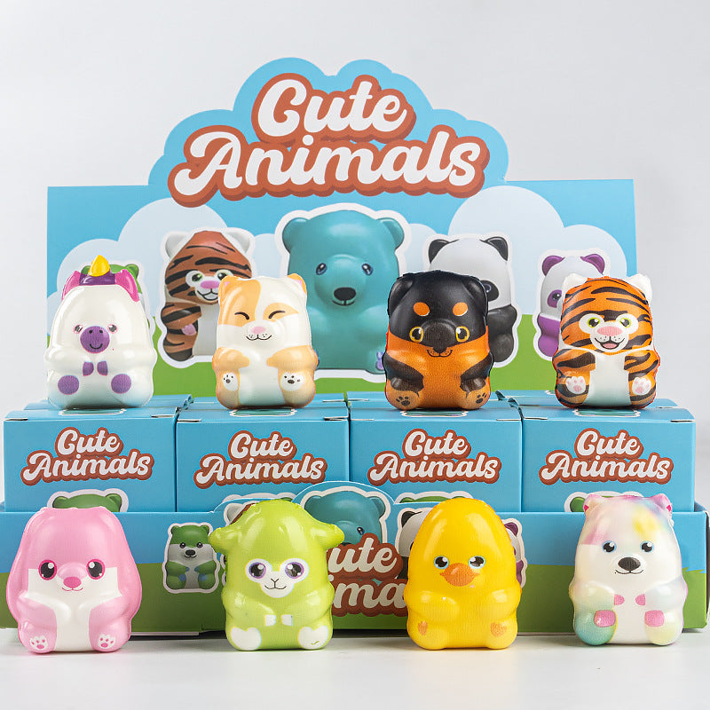 Cute Animal Squishy Slow Rising Stress Relief Toy Set