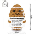 Handmade Crochet Plush Rugby Toy Customizable Positive Gift