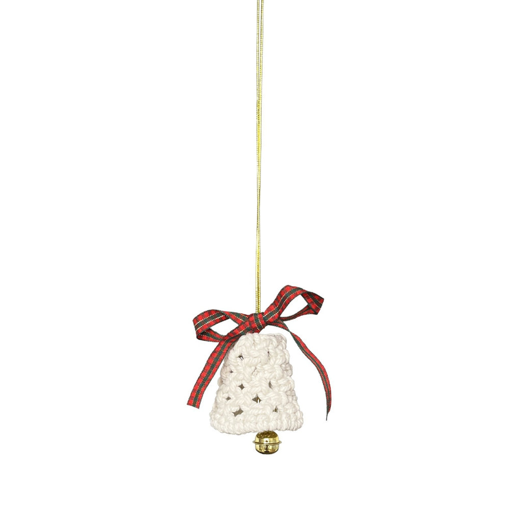 Handmade Crochet Bell Ornament Christmas Hanging Decor