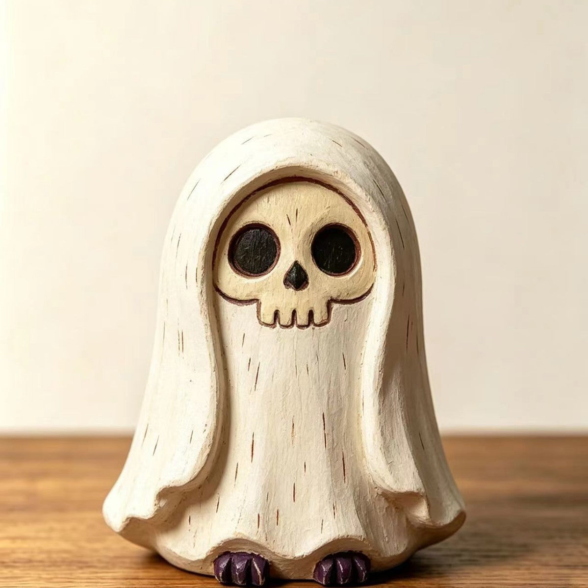 Spooky Halloween Wooden Sign Tabletop Figurine Seasonal Decor