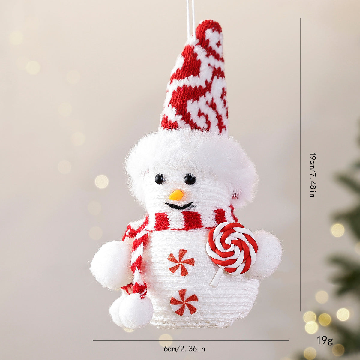 Handmade Christmas Snowman Tree Ornament Decoration