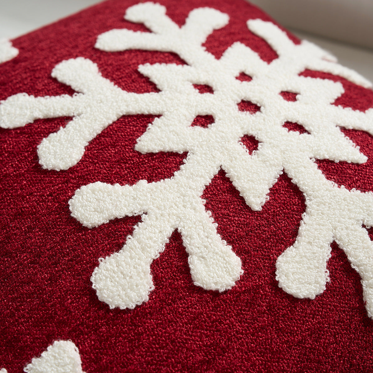 Christmas Embroidered Pillow Covers Snowflake Truck 18x18 in