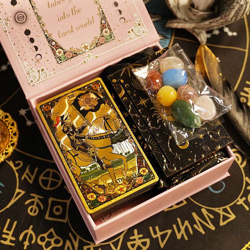 Vintage Tarot Card Deck with Gift Box Divination Cards Set