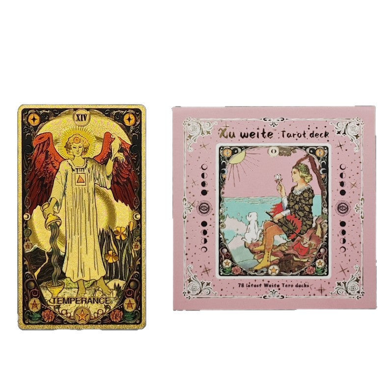 Vintage Tarot Card Deck with Gift Box Divination Cards Set