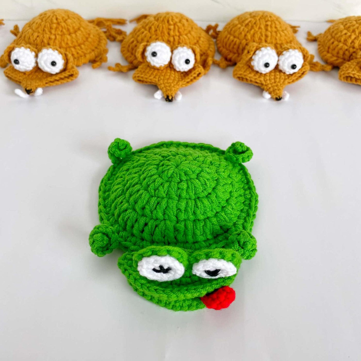 Handmade Crochet Animal Coaster Knit Mug Mat Table Decor