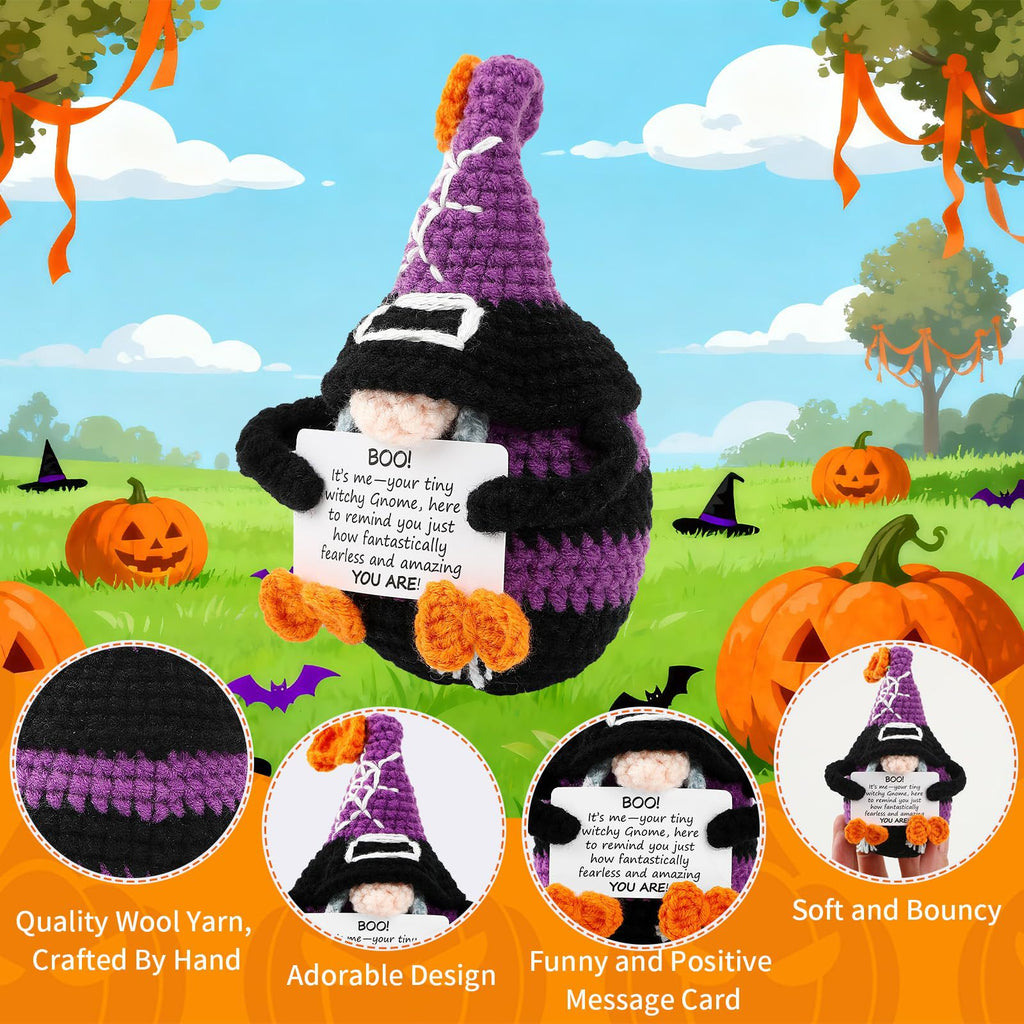 Handmade Crochet Gnome Plush Seasonal Gift Decor
