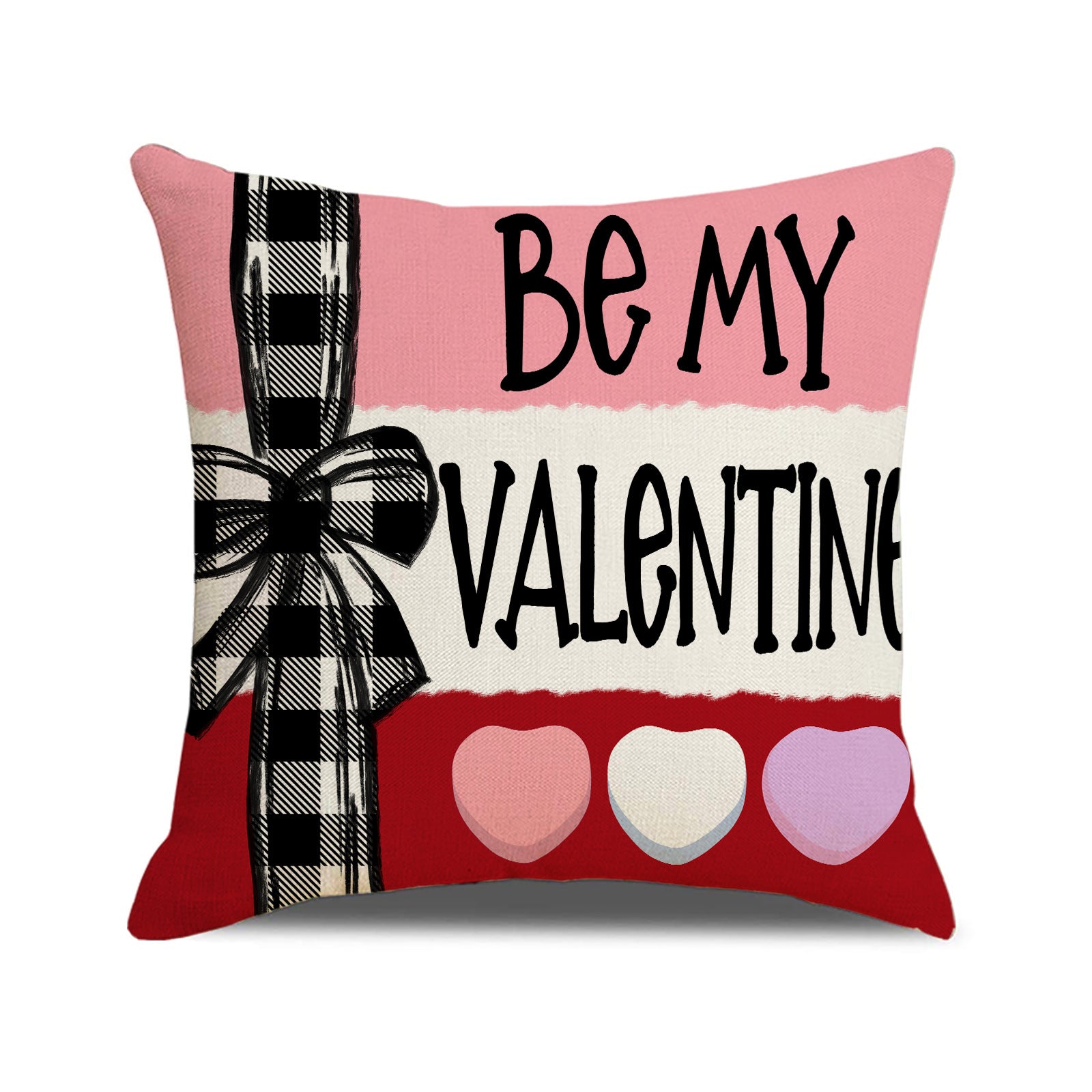 Valentine Candy Heart Pillow Covers Romantic Home Decor