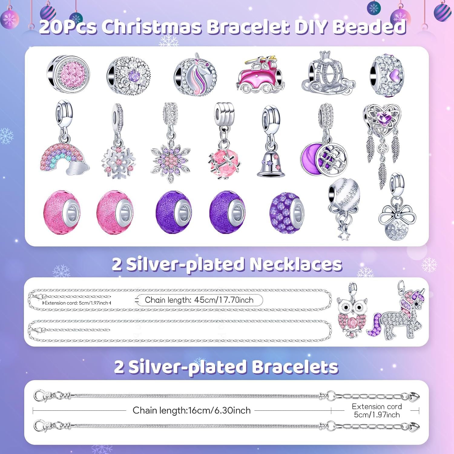 Christmas DIY Beaded Bracelet Advent Calendar Set