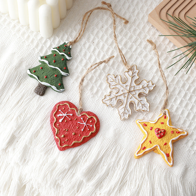 Resin Christmas Tree Ornament Fridge Magnet Holiday Decor