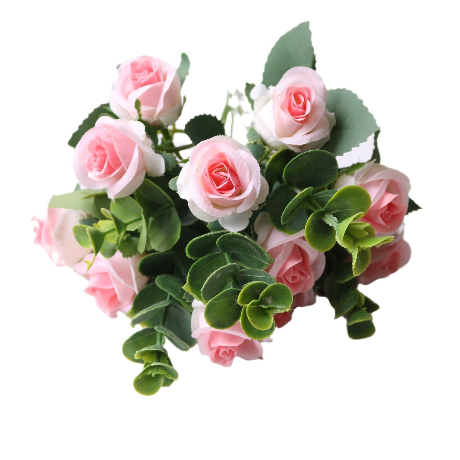 Valentine Eucalyptus Rose Faux Bouquet for Home Decor
